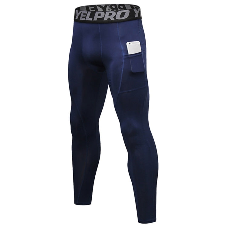 Running Training Sweat Wicking Stretch Tights With Pocket (Color:Red Size:S), S, M, L, XL, XXL
